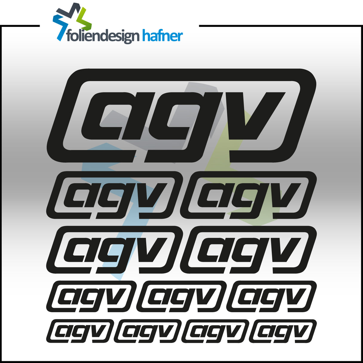 agv Aufkleber-Set