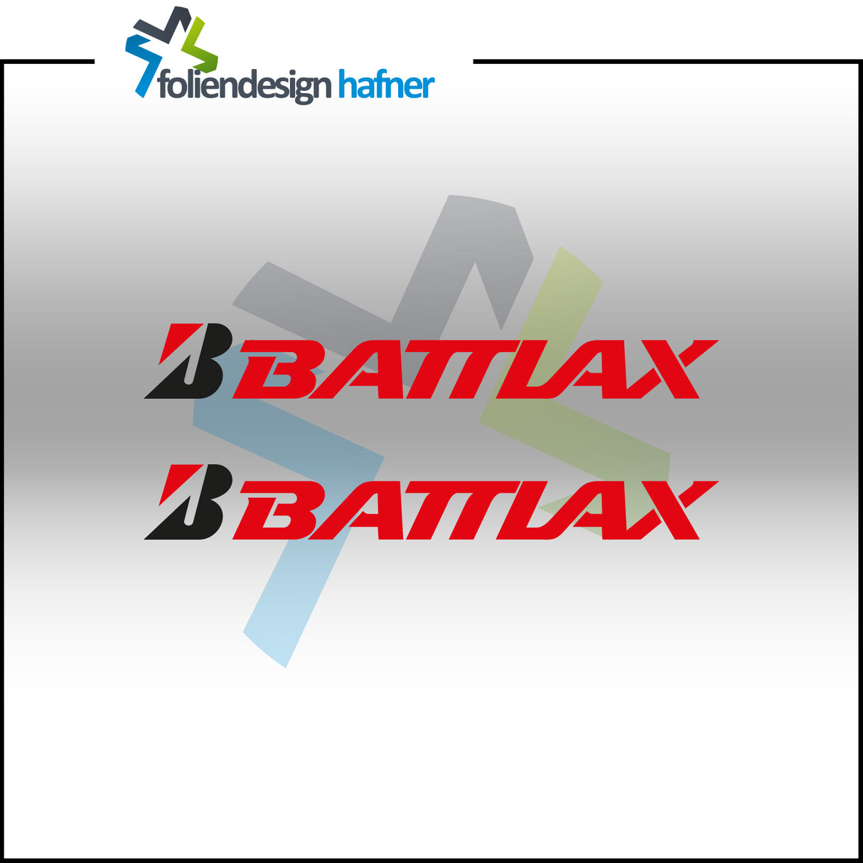 Battlax Aufkleber Sponsorenaufkleber Sticker (2 Stück)