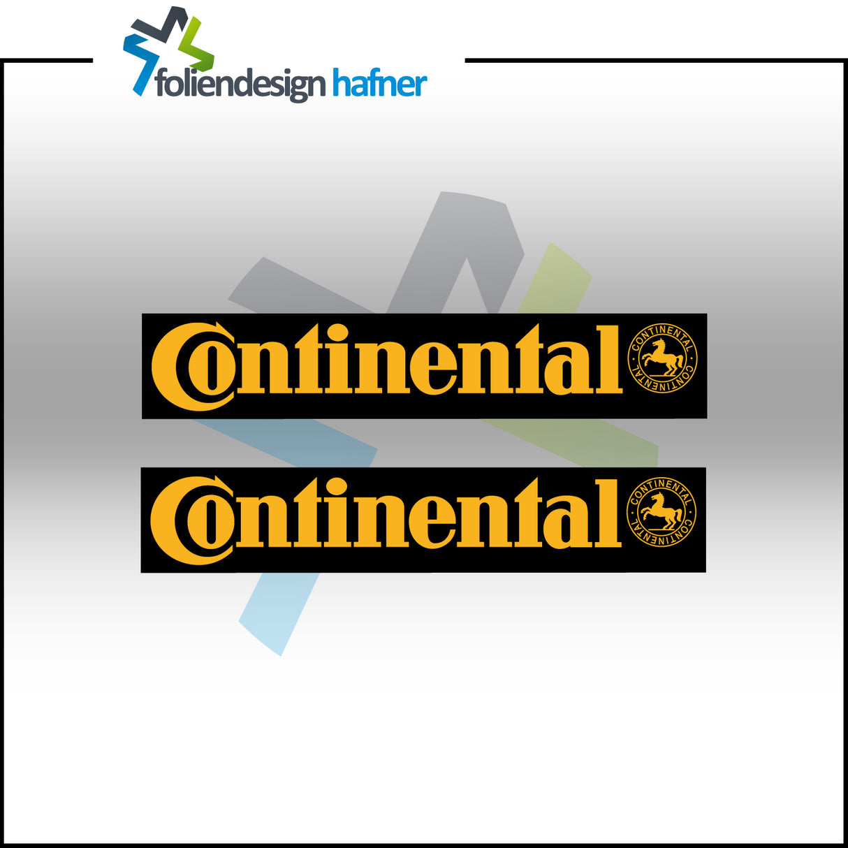 Continental Aufkleber Sponsorenaufkleber Sticker (2 Stück)
