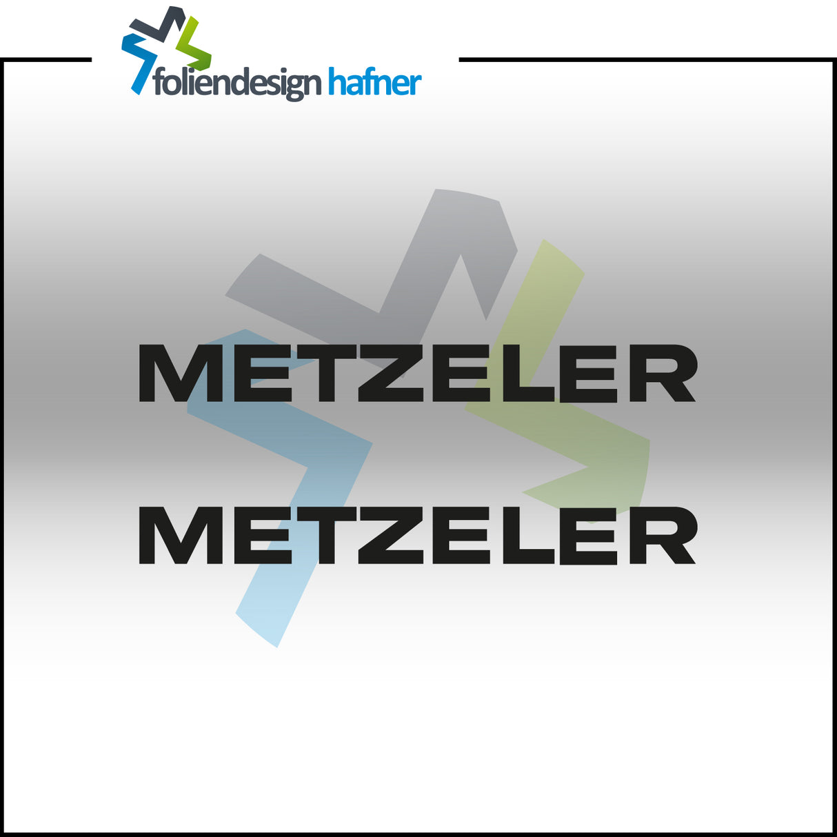 Metzeler Aufkleber Sponsorenaufkleber Sticker (2 Stück)