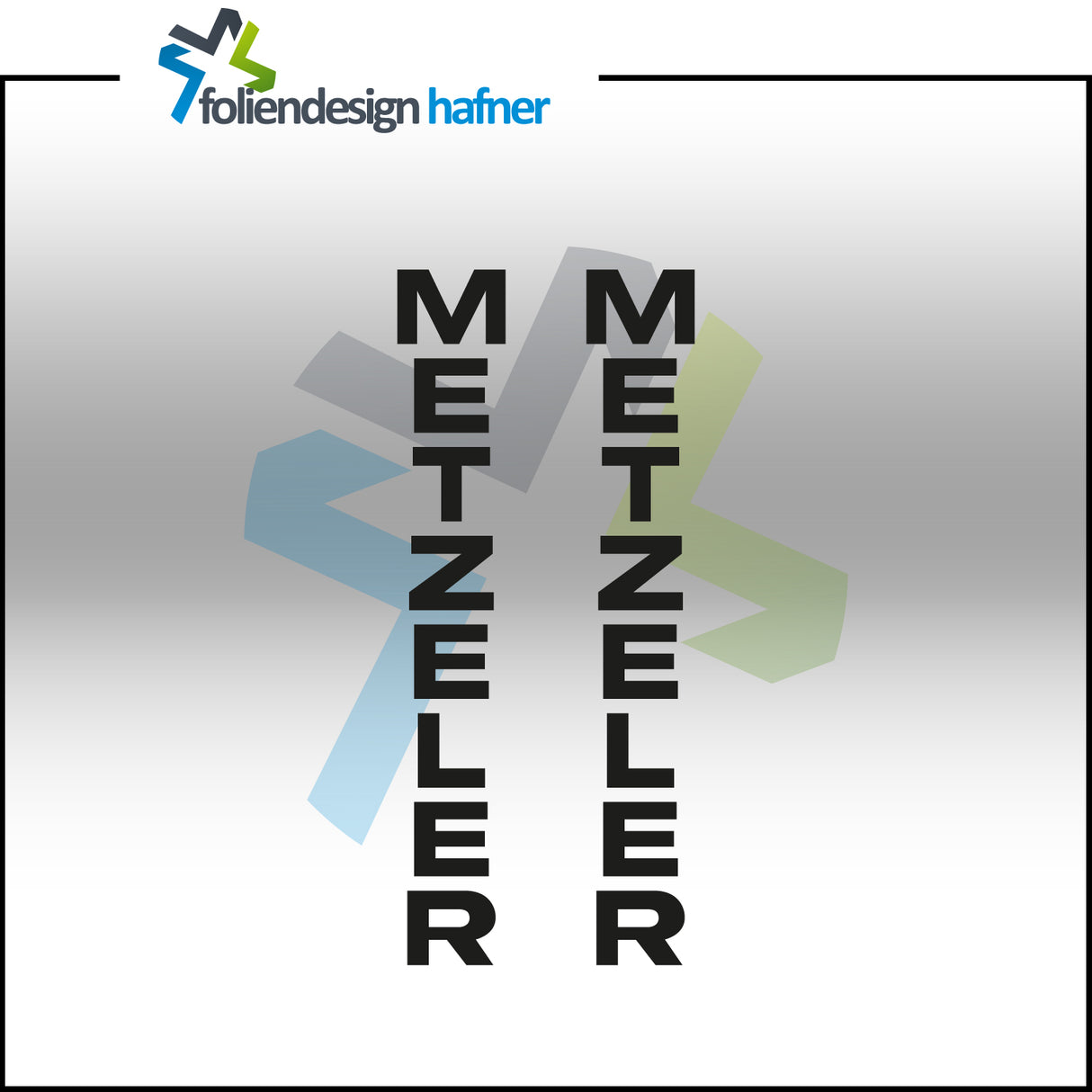 Metzeler Aufkleber Sponsorenaufkleber Sticker (2 Stück)