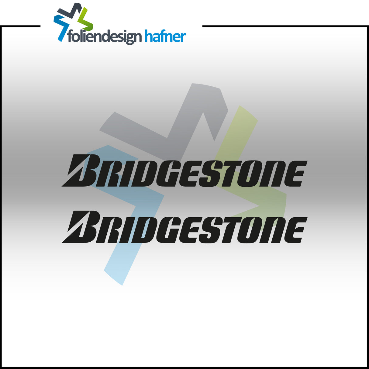 Bridgestone Aufkleber Sponsorenaufkleber Sticker (2 Stück)