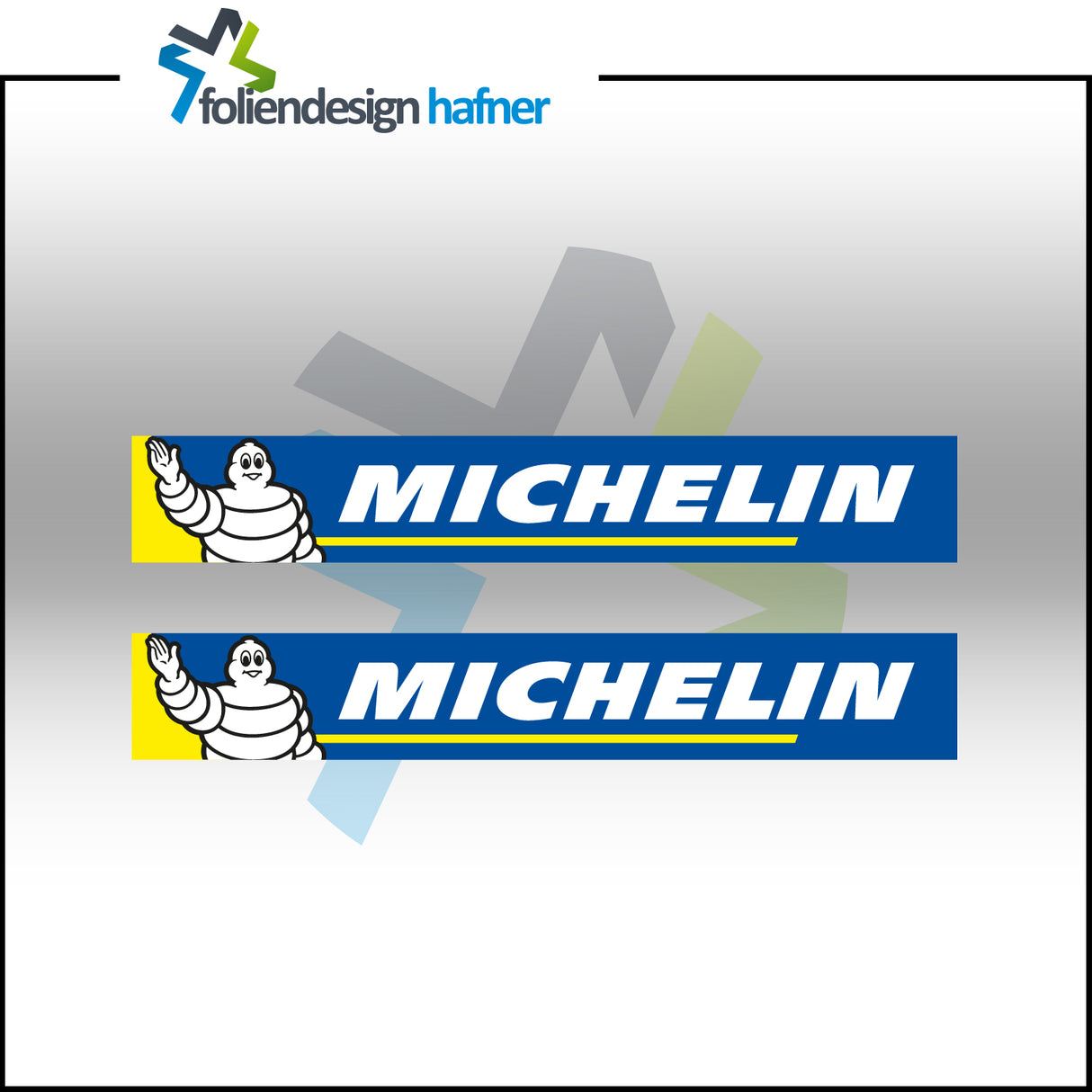 Michelin Aufkleber Sponsorenaufkleber Sticker (2 Stück)