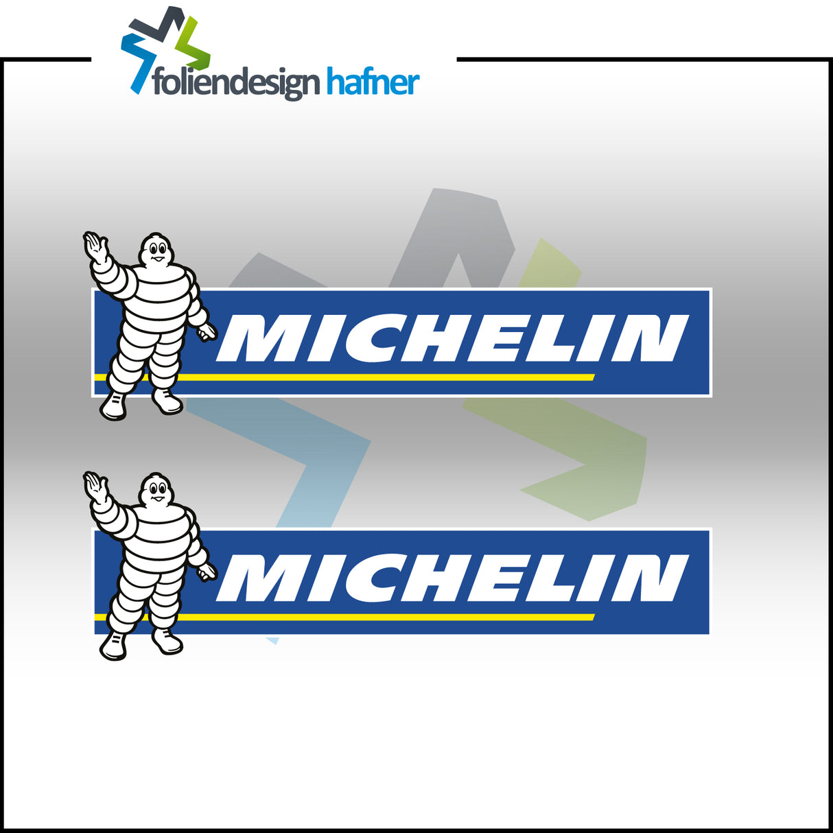 Michelin Aufkleber Sponsorenaufkleber Sticker (2 Stück)