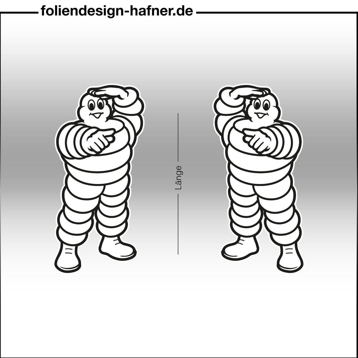 Michelin Aufkleber Sponsorenaufkleber Sticker (2 Stück)