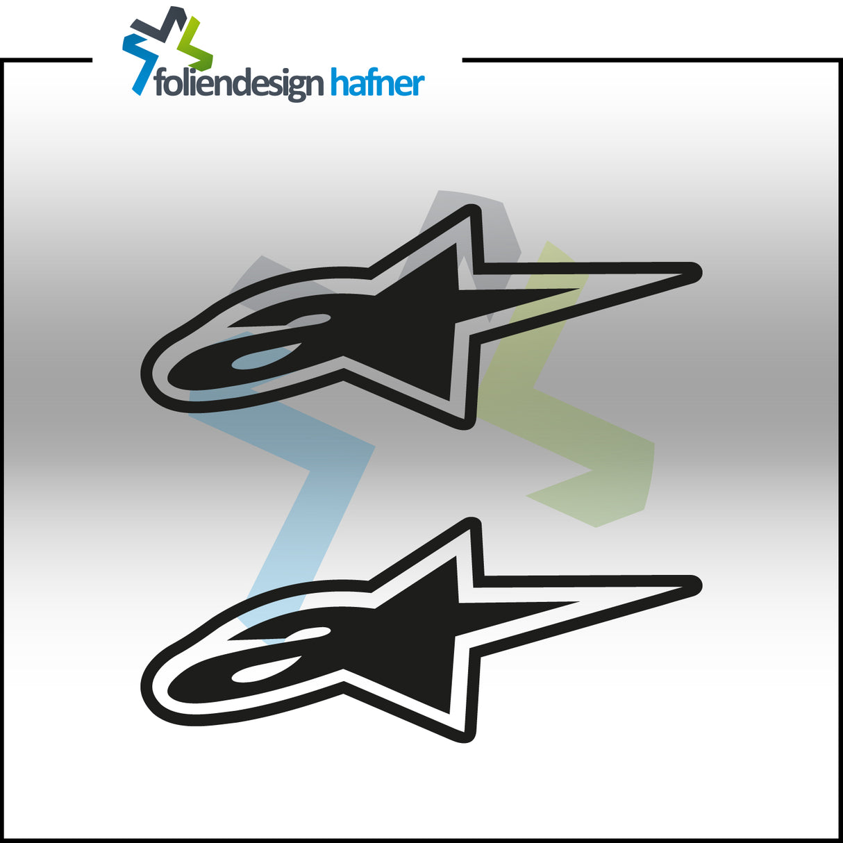 alpinestars Aufkleber Sponsorenaufkleber Sticker (2 Stück)