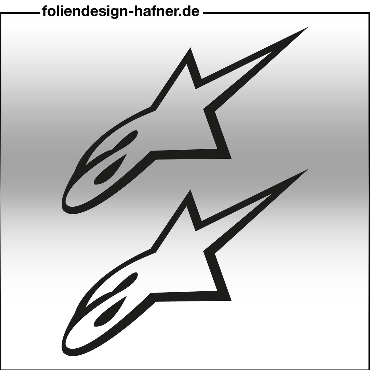 alpinestars Aufkleber Sponsorenaufkleber Sticker (2 Stück)