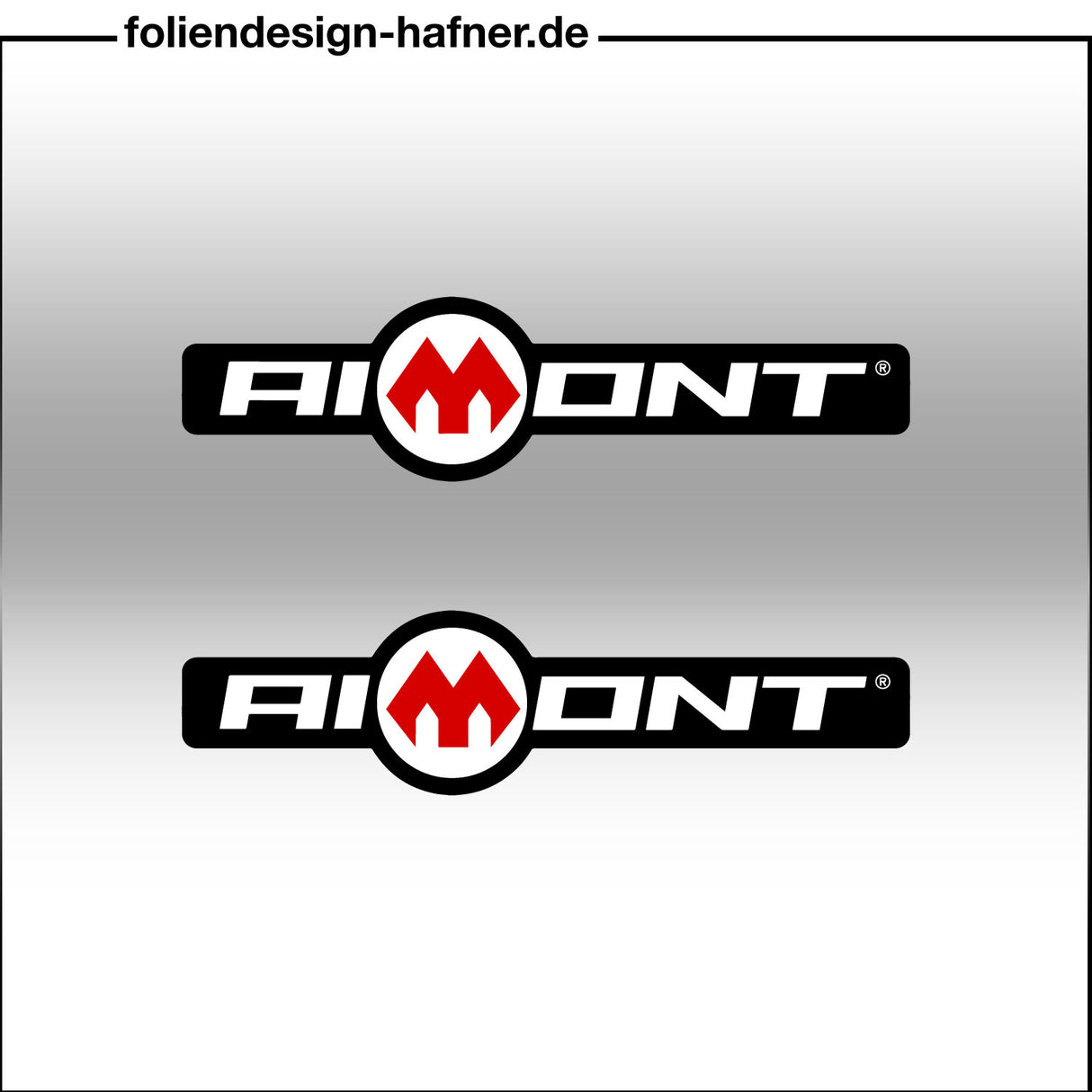 Aimont Aufkleber Sponsorenaufkleber Sticker (2 Stück)