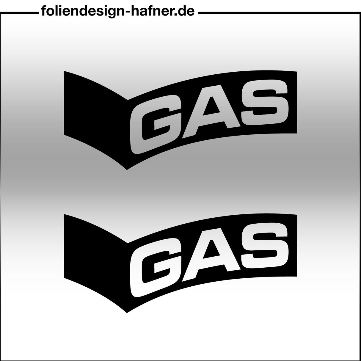 Blue Jeans GAS Aufkleber Sponsorenaufkleber Sticker (2 Stück)