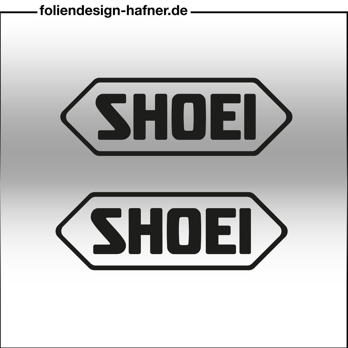 Shoei Aufkleber Sponsorenaufkleber Sticker (2 Stück)