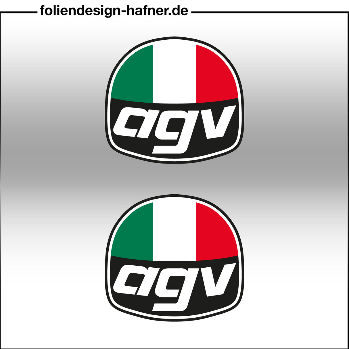 agv Aufkleber Sponsorenaufkleber Sticker (2 Stück)