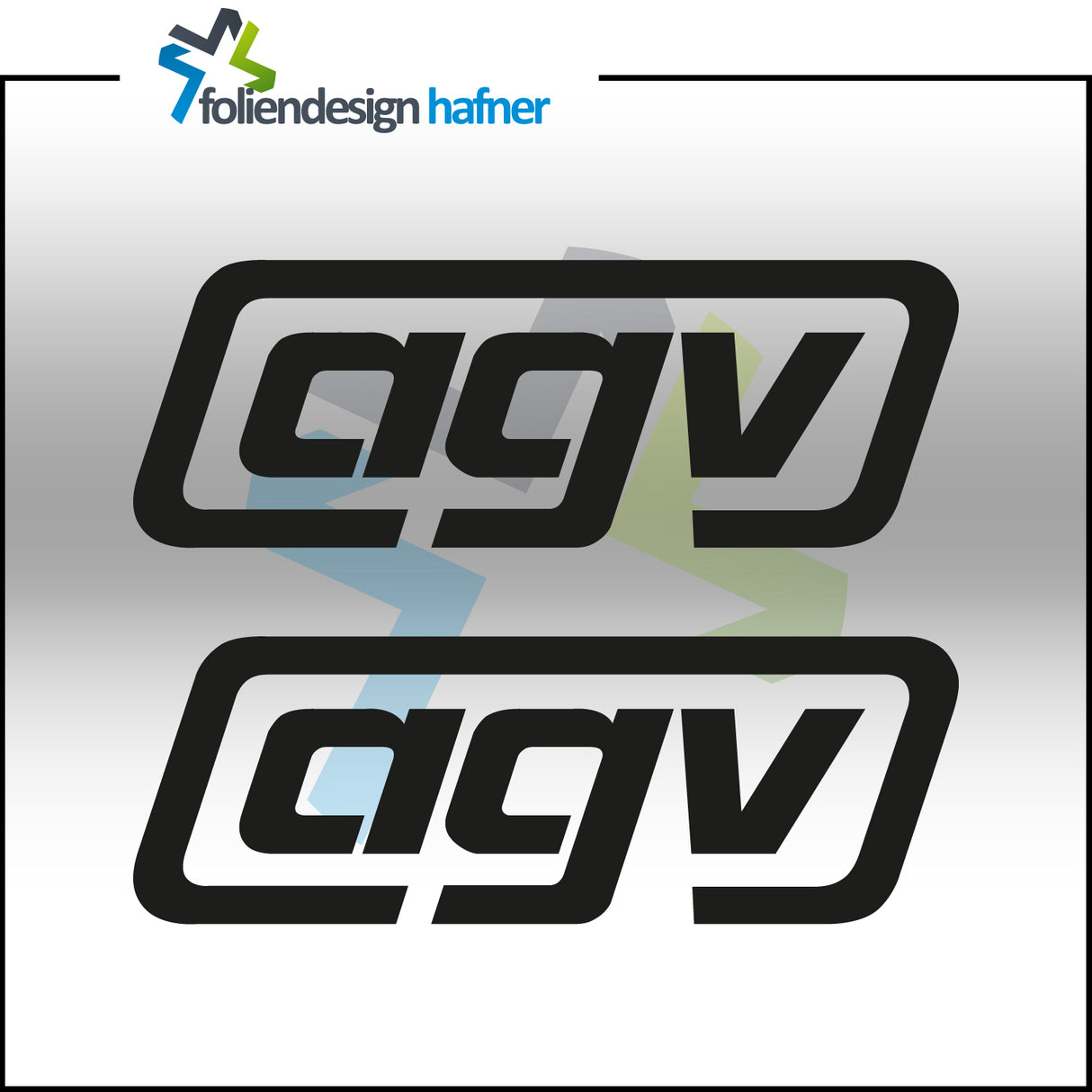 agv Aufkleber Sponsorenaufkleber Sticker (2 Stück)