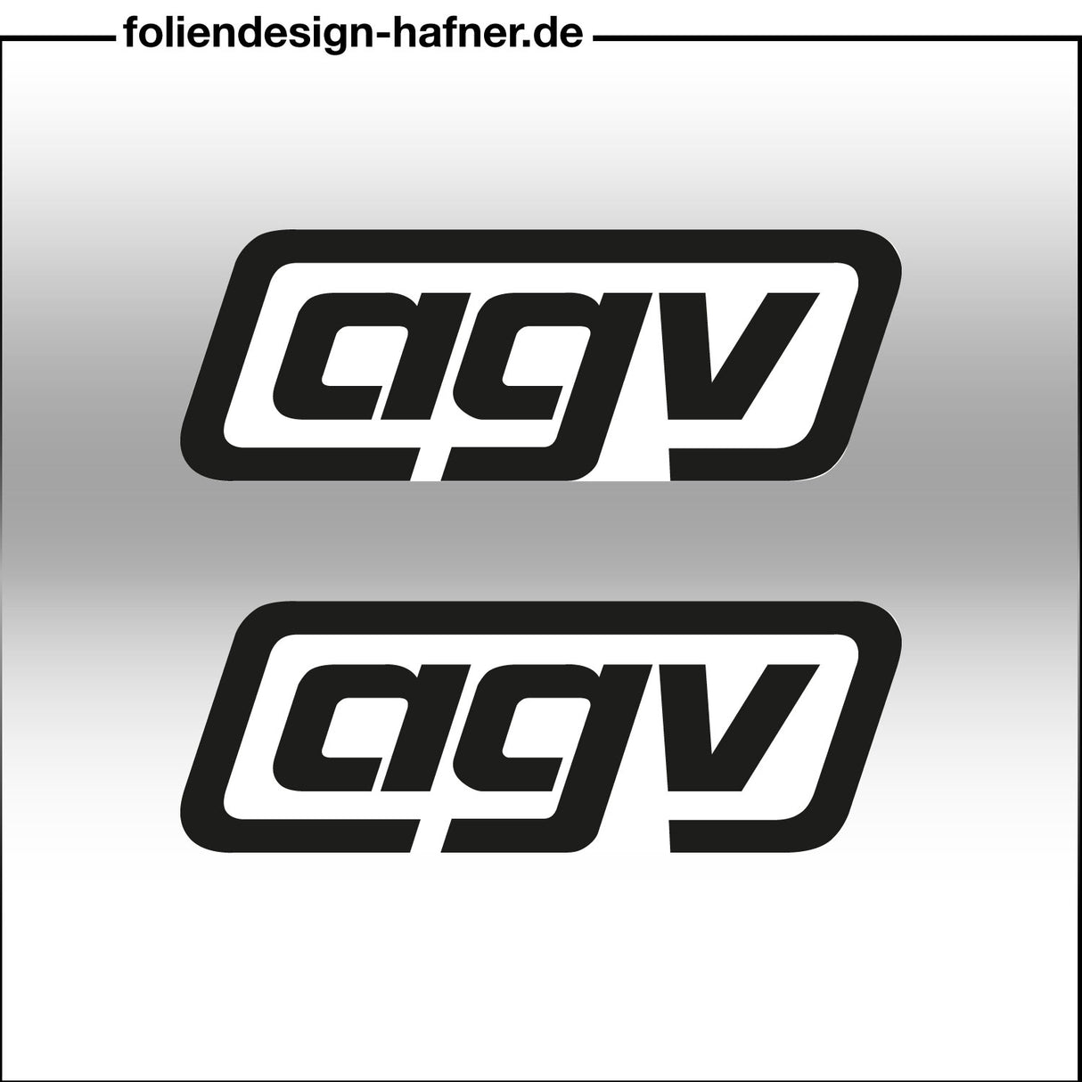 agv Aufkleber Sponsorenaufkleber Sticker (2 Stück)