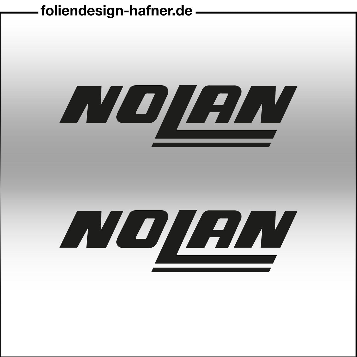 Nolan Aufkleber Sponsorenaufkleber Sticker (2 Stück)