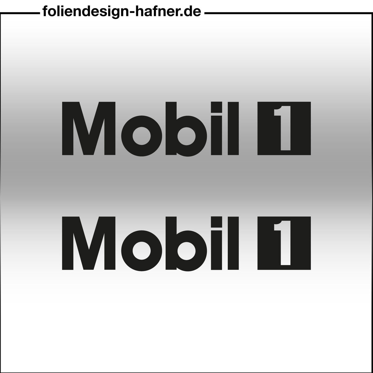 Mobil 1 Aufkleber Sponsorenaufkleber Sticker (2 Stück)