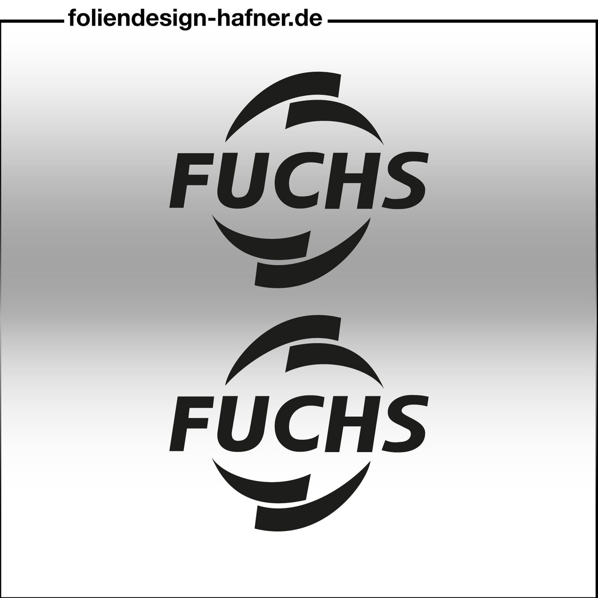 Fuchs Aufkleber Sponsorenaufkleber Sticker (2 Stück)
