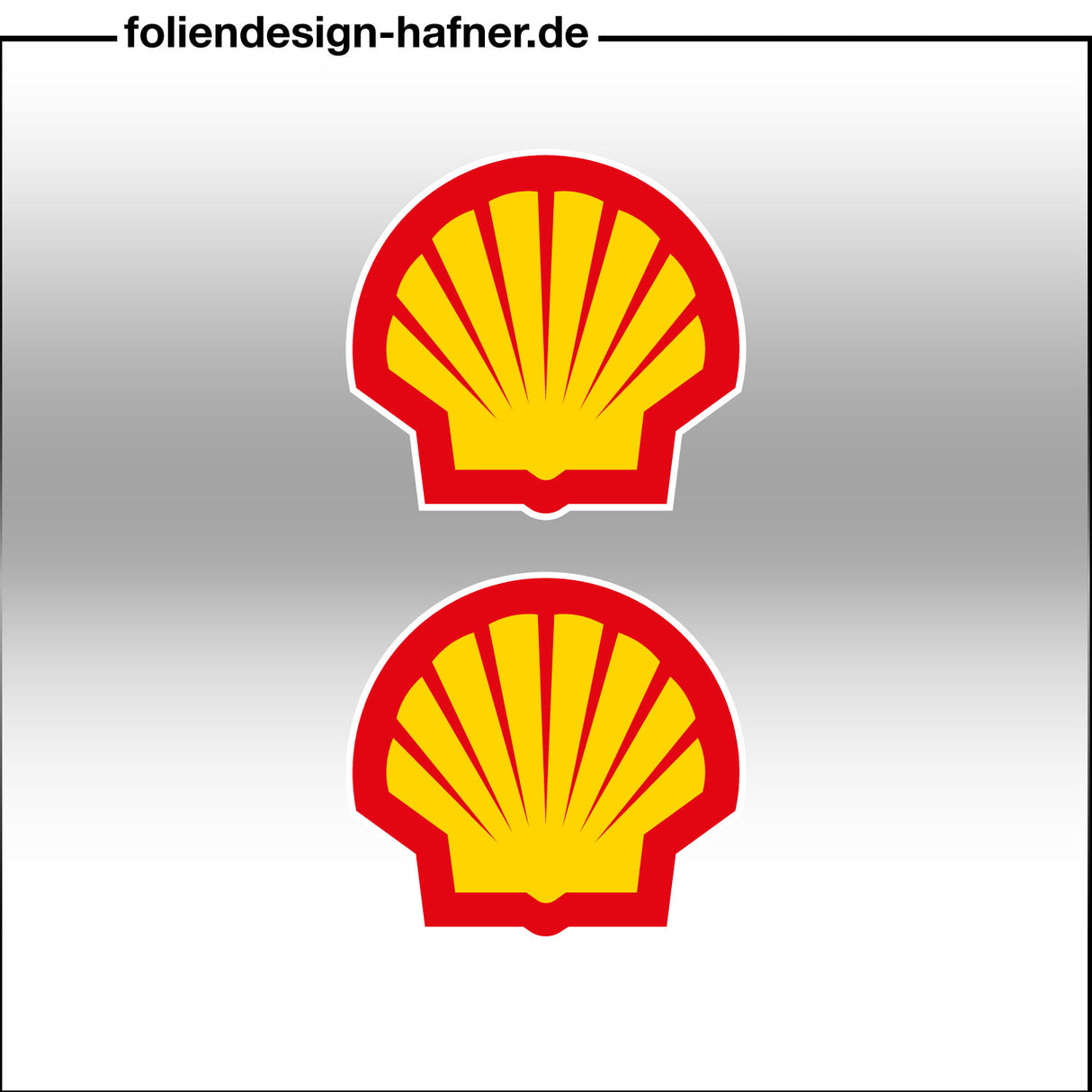 Shell Aufkleber Sponsorenaufkleber Sticker (2 Stück)