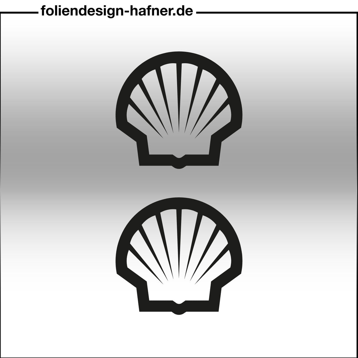 Shell Aufkleber Sponsorenaufkleber Sticker (2 Stück)