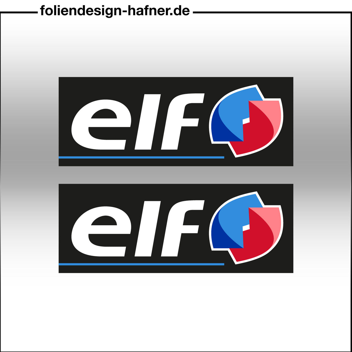 elf Aufkleber Sponsorenaufkleber Sticker (2 Stück)