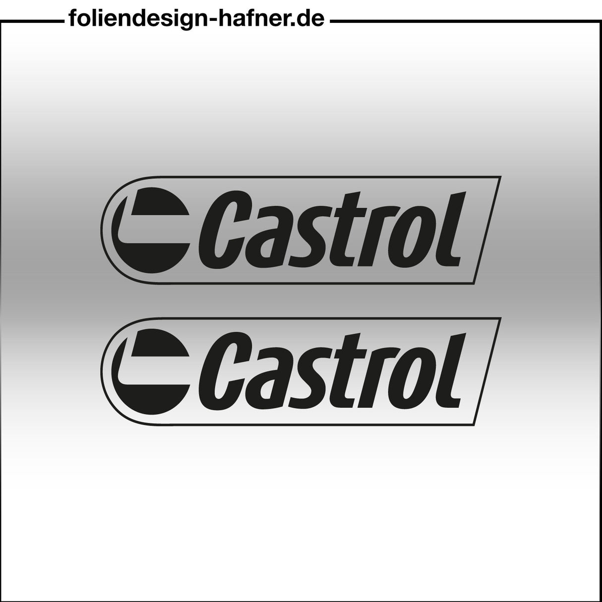 Castrol Aufkleber Sponsorenaufkleber Sticker (2 Stück)