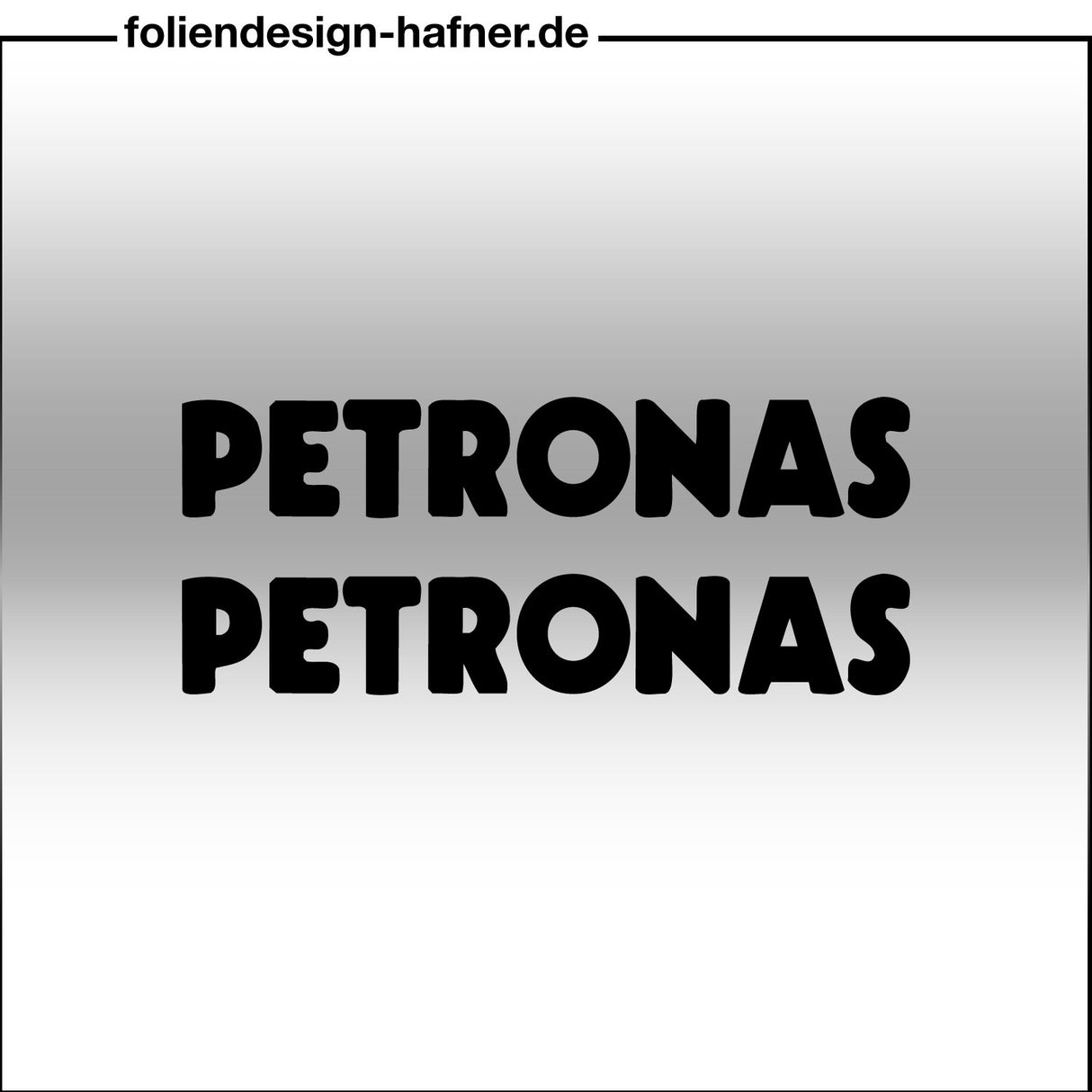 Petronas Aufkleber Sponsorenaufkleber Sticker (2 Stück)