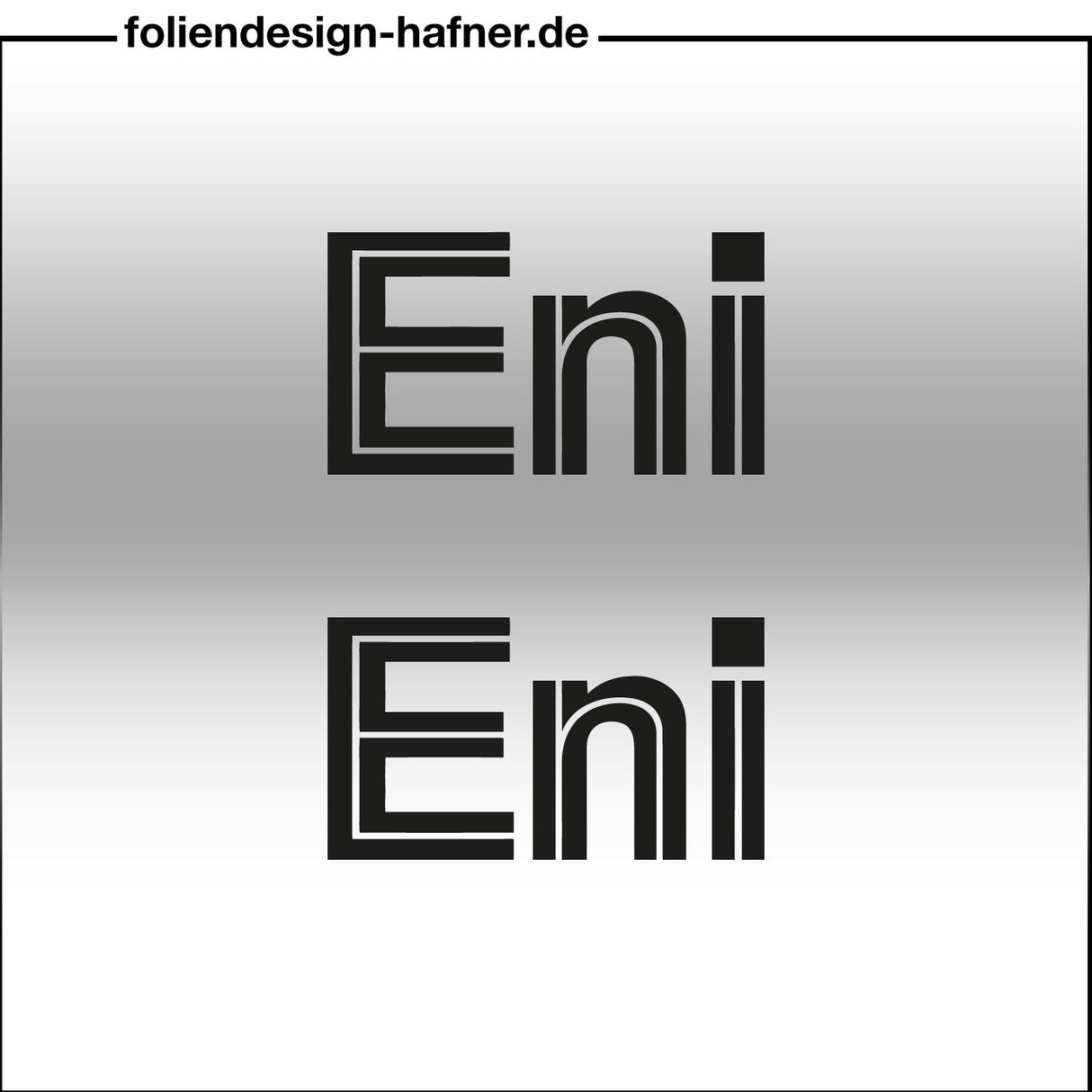 Eni Aufkleber Sponsorenaufkleber Sticker (2 Stück)