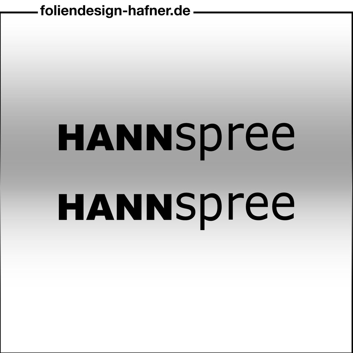 Hannspree Aufkleber Sponsorenaufkleber Sticker (2 Stück)
