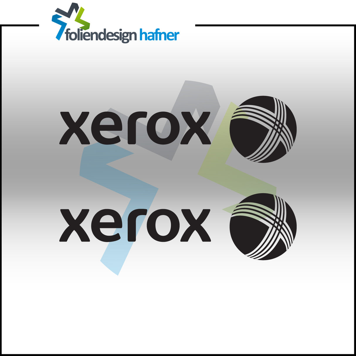 xerox Aufkleber Sponsorenaufkleber Sticker (2 Stück)