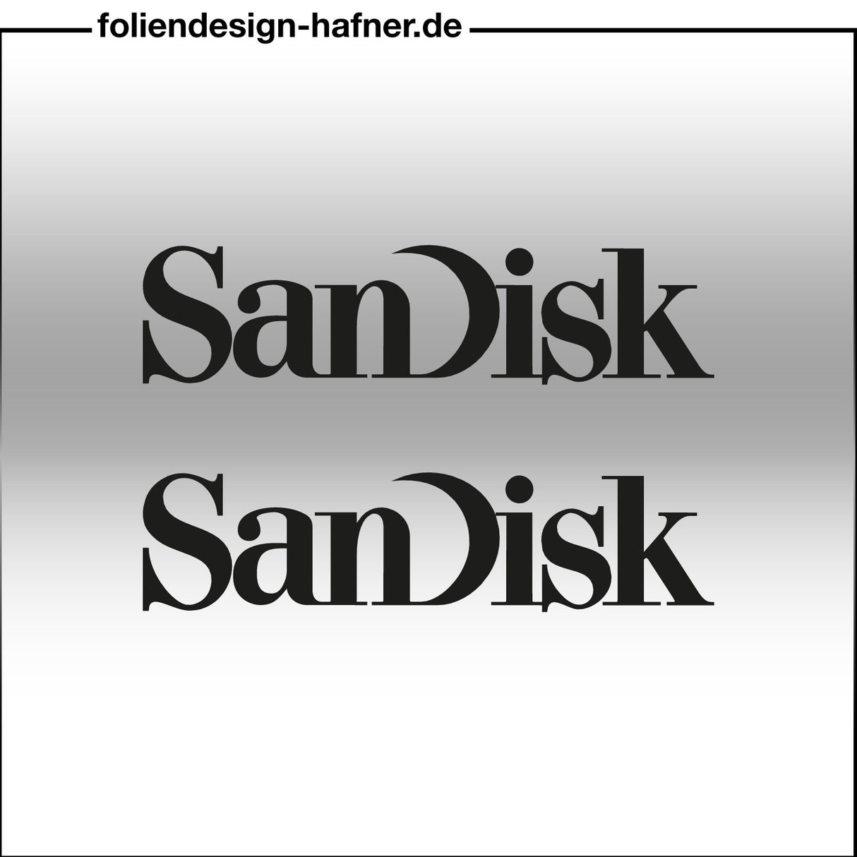 SanDisk Aufkleber Sponsorenaufkleber Sticker (2 Stück)