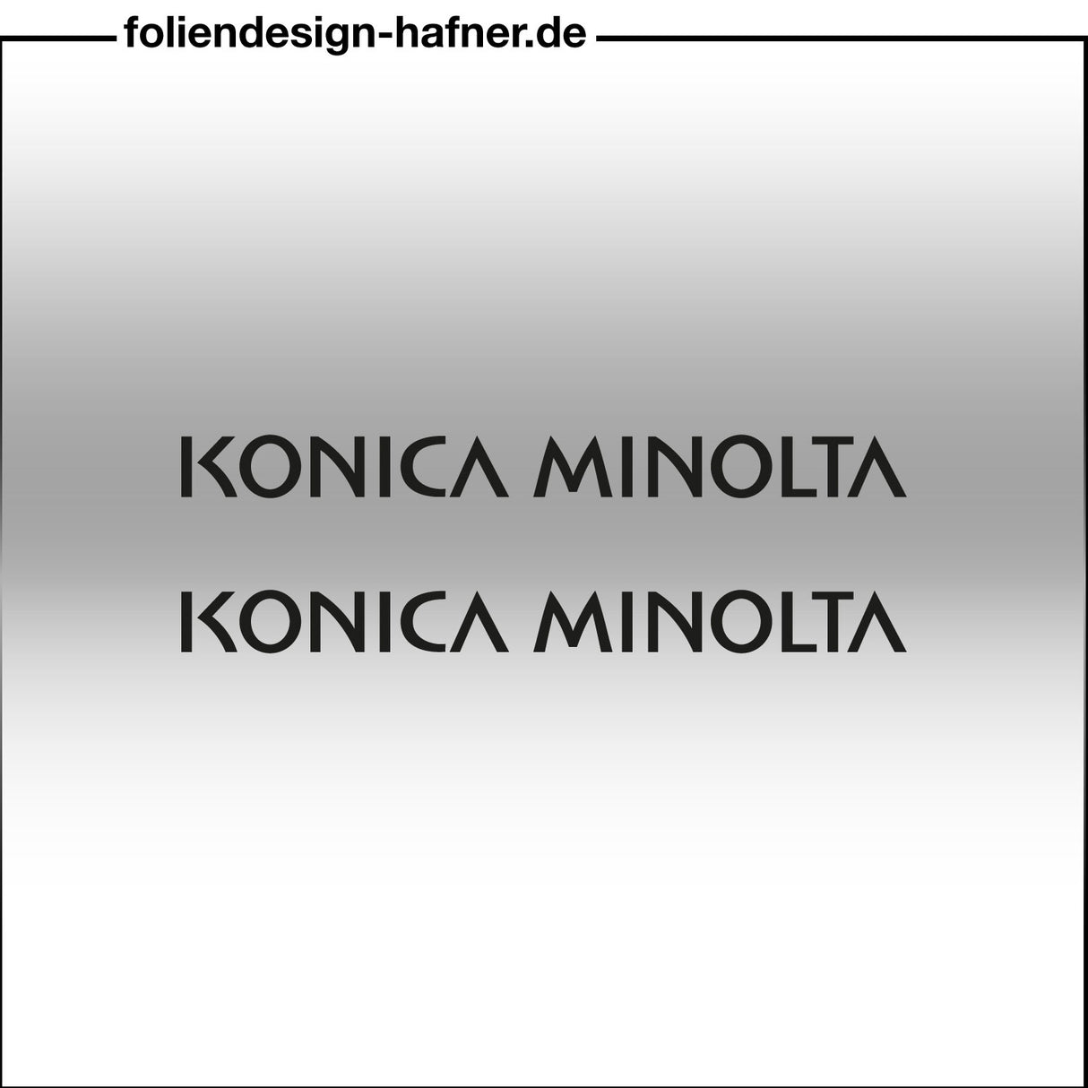 Konica Minolta Aufkleber Sponsorenaufkleber Sticker (2 Stück)