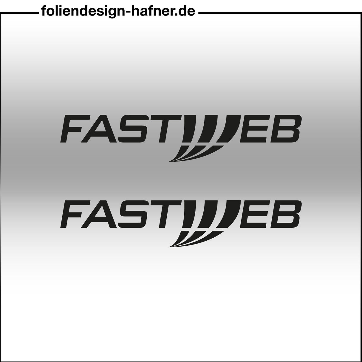 Fastweb Aufkleber Sponsorenaufkleber Sticker (2 Stück)