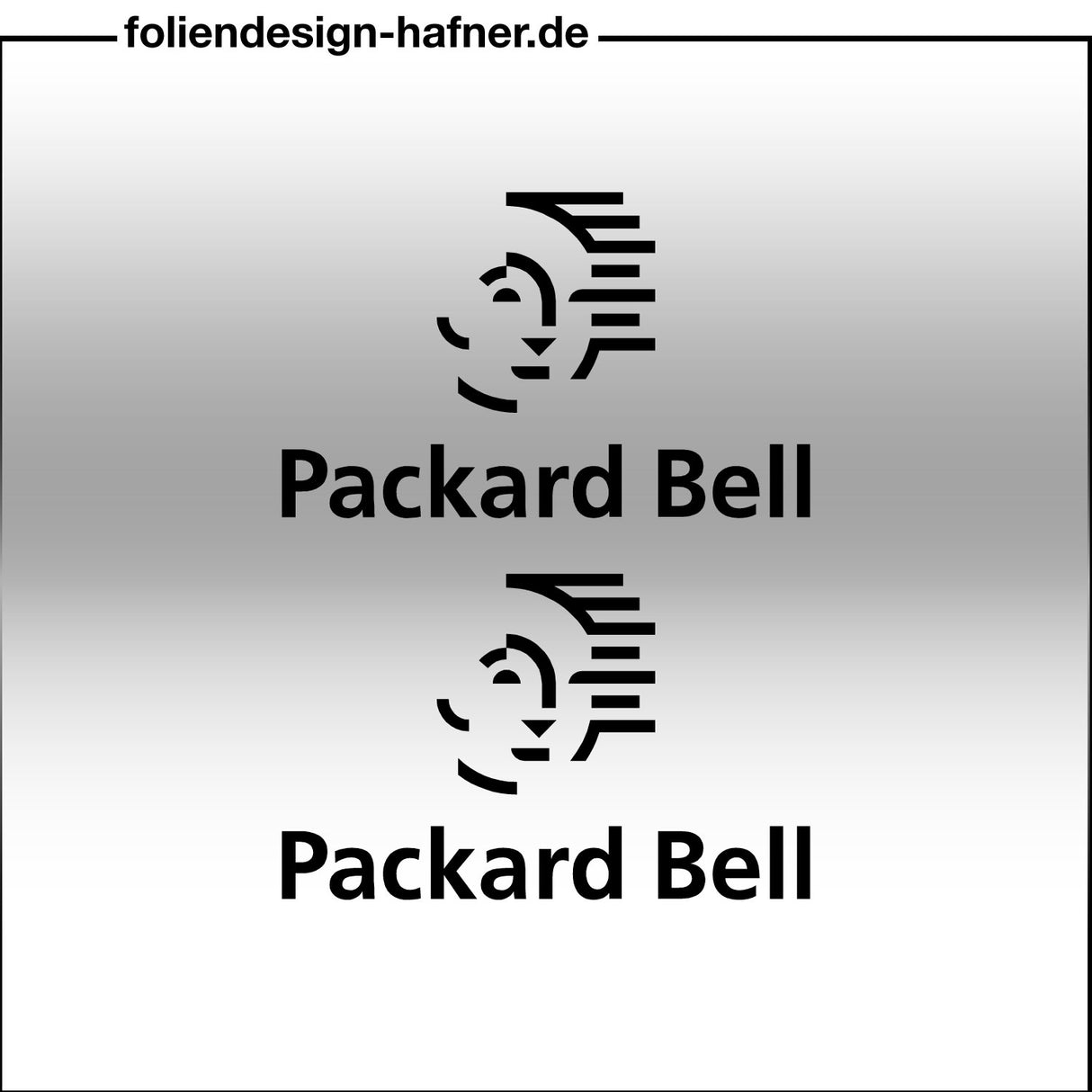 Packard Bell Aufkleber Sponsorenaufkleber Sticker (2 Stück)