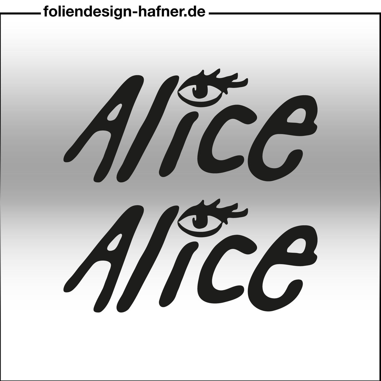 Alice Aufkleber Sponsorenaufkleber Sticker (2 Stück)