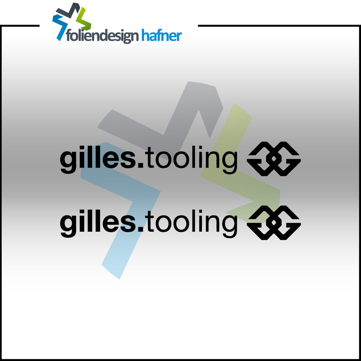 gilles.tooling Aufkleber Sponsorenaufkleber Sticker (2 Stück)