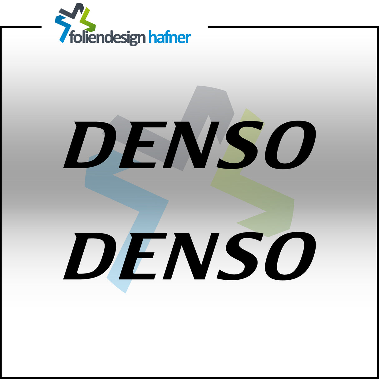 Denso Aufkleber Sponsorenaufkleber Sticker (2 Stück)