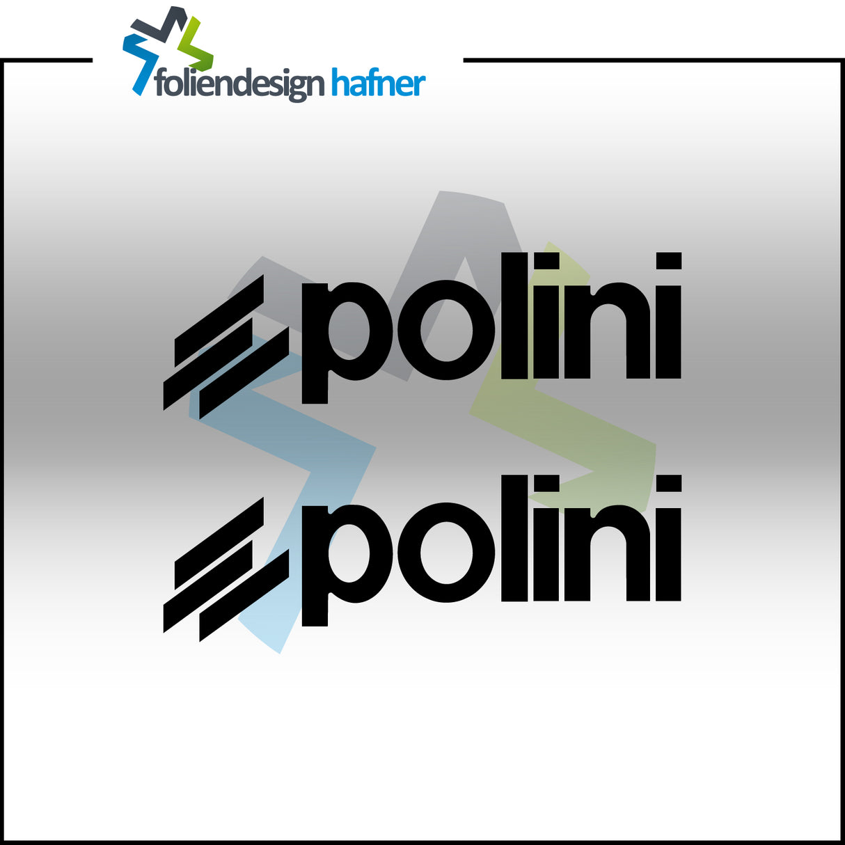polini Aufkleber Sponsorenaufkleber Sticker (2 Stück)