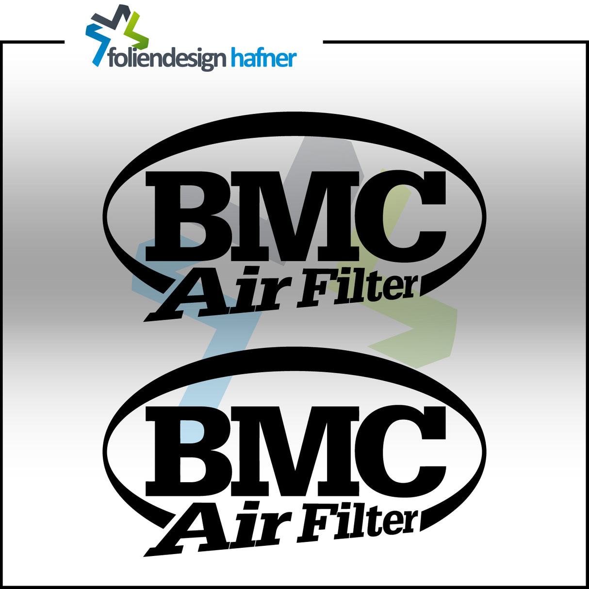 BMC Air Filter Aufkleber Sponsorenaufkleber Sticker (2 Stück)