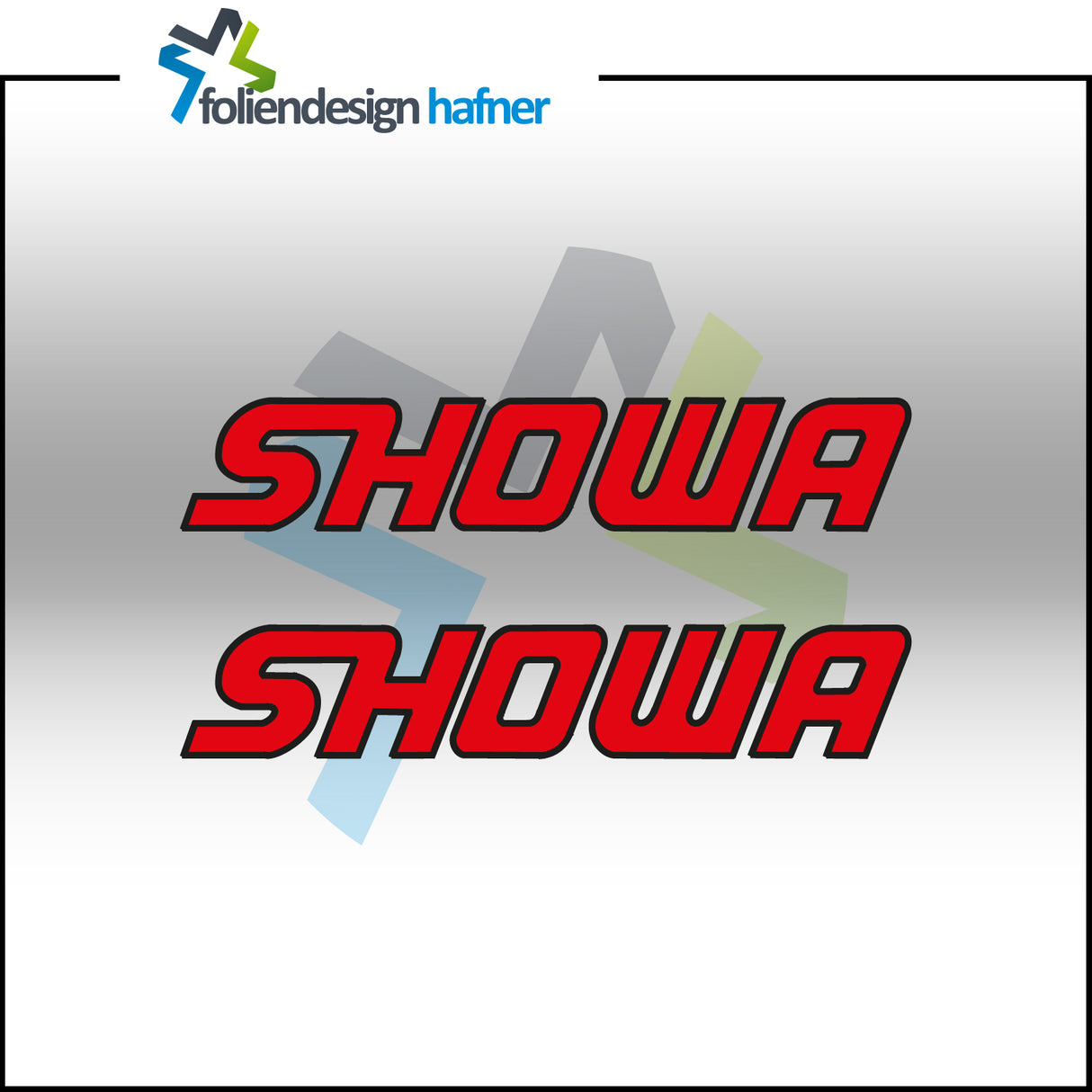 SHOWA Aufkleber Sponsorenaufkleber Sticker (2 Stück)