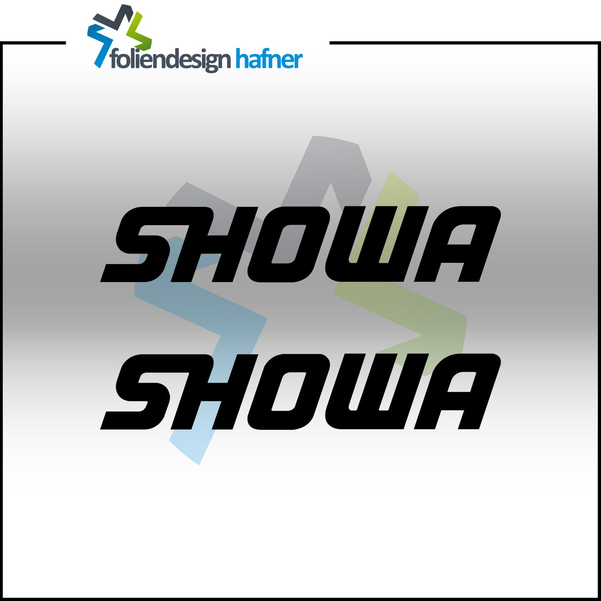 SHOWA Aufkleber Sponsorenaufkleber Sticker (2 Stück)