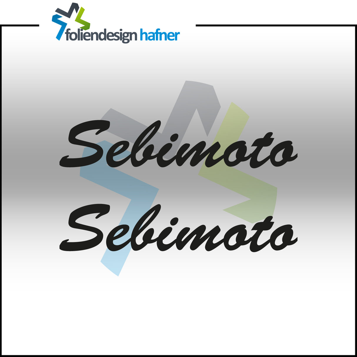 Sebimoto Aufkleber Sponsorenaufkleber Sticker (2 Stück)