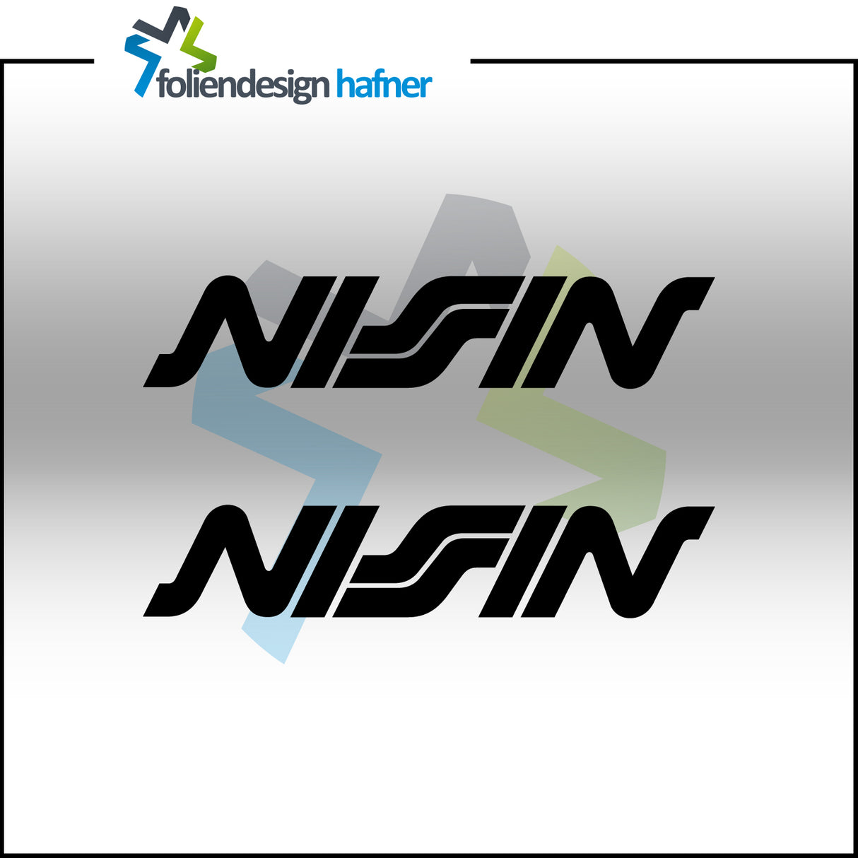 Nissin Aufkleber Sponsorenaufkleber Sticker (2 Stück)