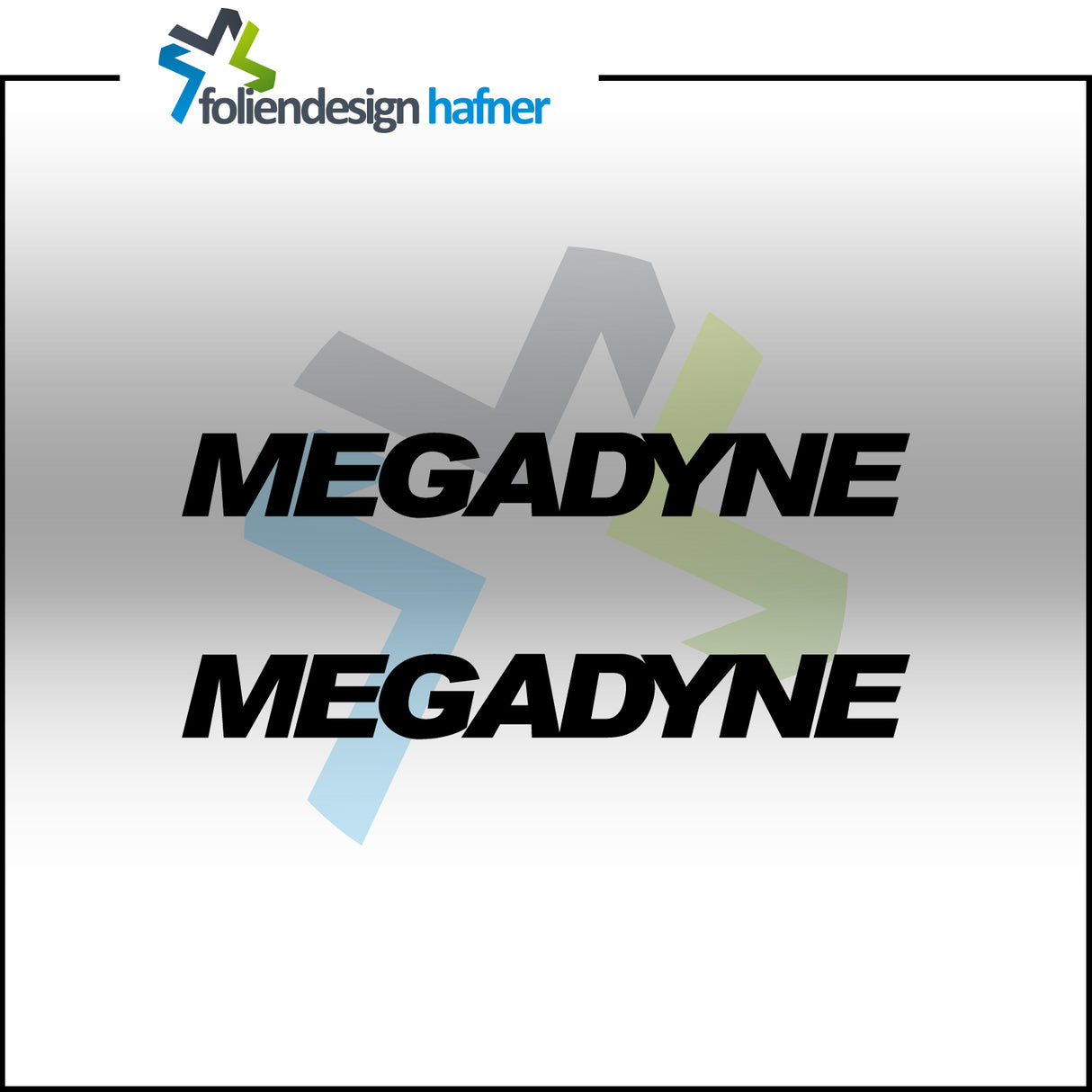 Megadyne Aufkleber Sponsorenaufkleber Sticker (2 Stück)