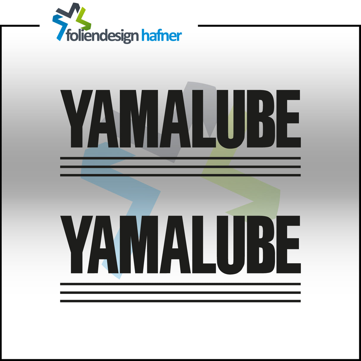 Yamalube Aufkleber Sponsorenaufkleber Sticker (2 Stück)