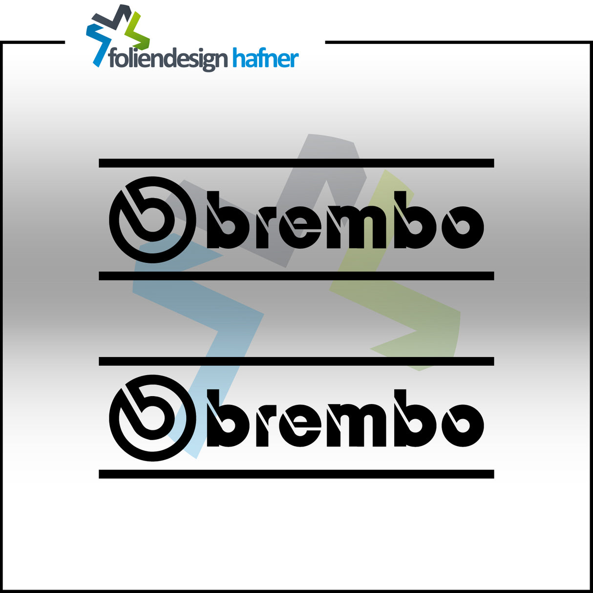 brembo Aufkleber Sponsorenaufkleber Sticker (2 Stück)
