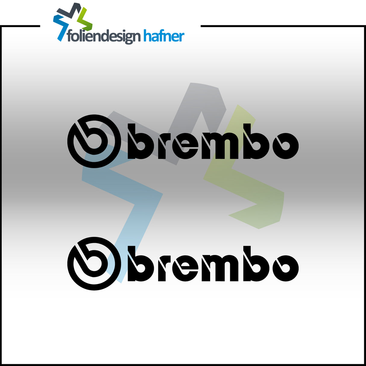 brembo Aufkleber Sponsorenaufkleber Sticker (2 Stück)