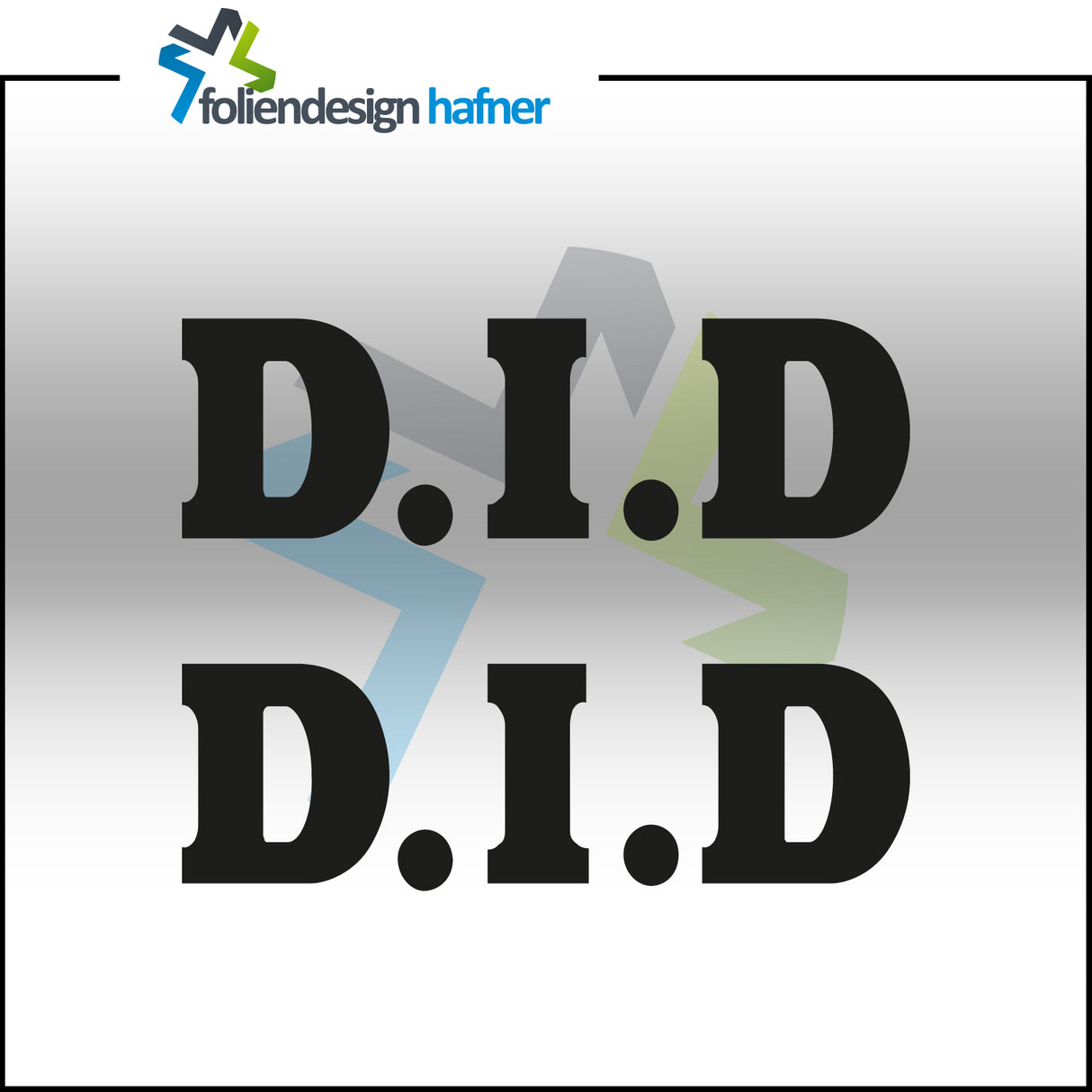 D.I.D. DID Aufkleber Sponsorenaufkleber Sticker (2 Stück)