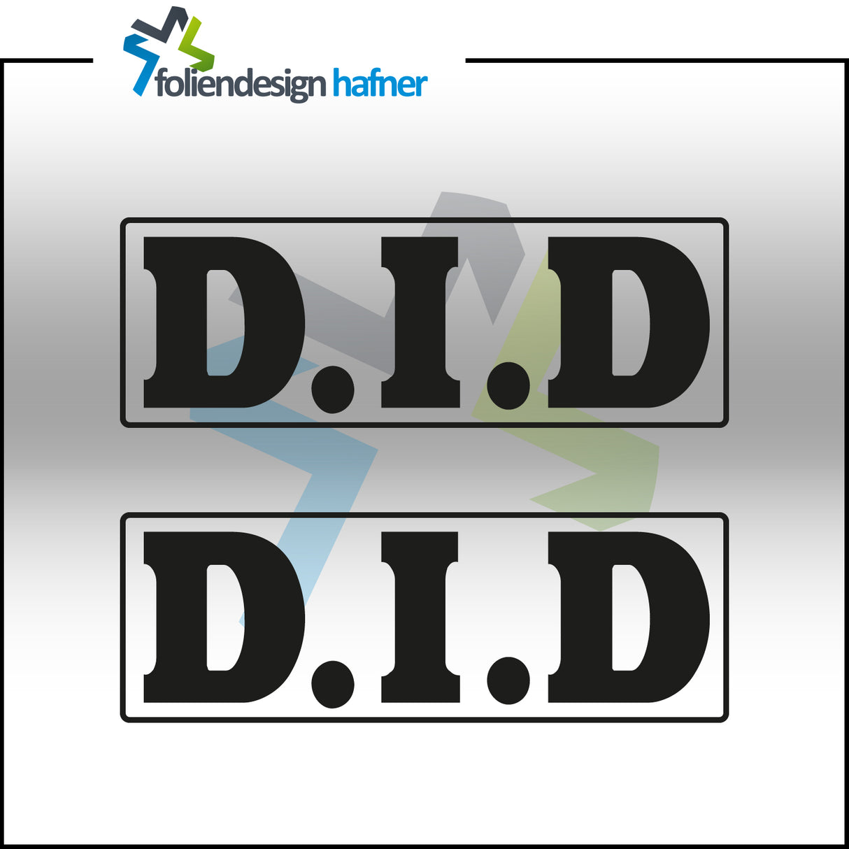 D.I.D. DID Aufkleber Sponsorenaufkleber Sticker (2 Stück)