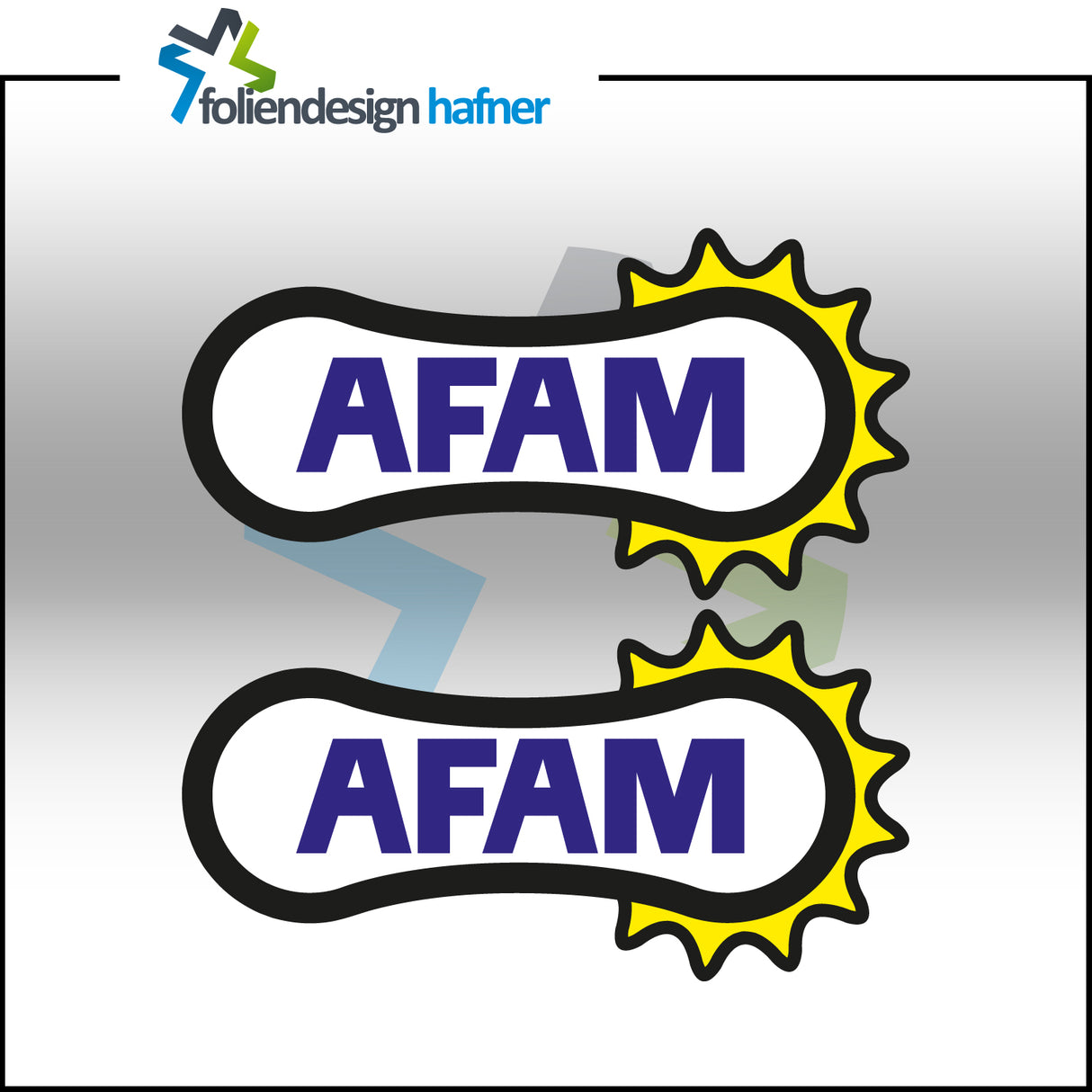 AFAM Aufkleber Sponsorenaufkleber Sticker (2 Stück)