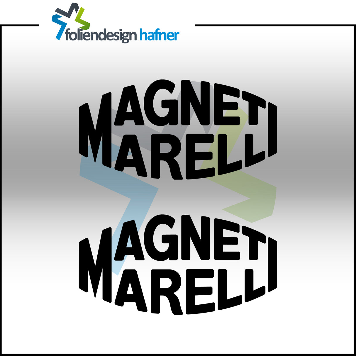 Magneti Marelli Aufkleber Sponsorenaufkleber Sticker (2 Stück)