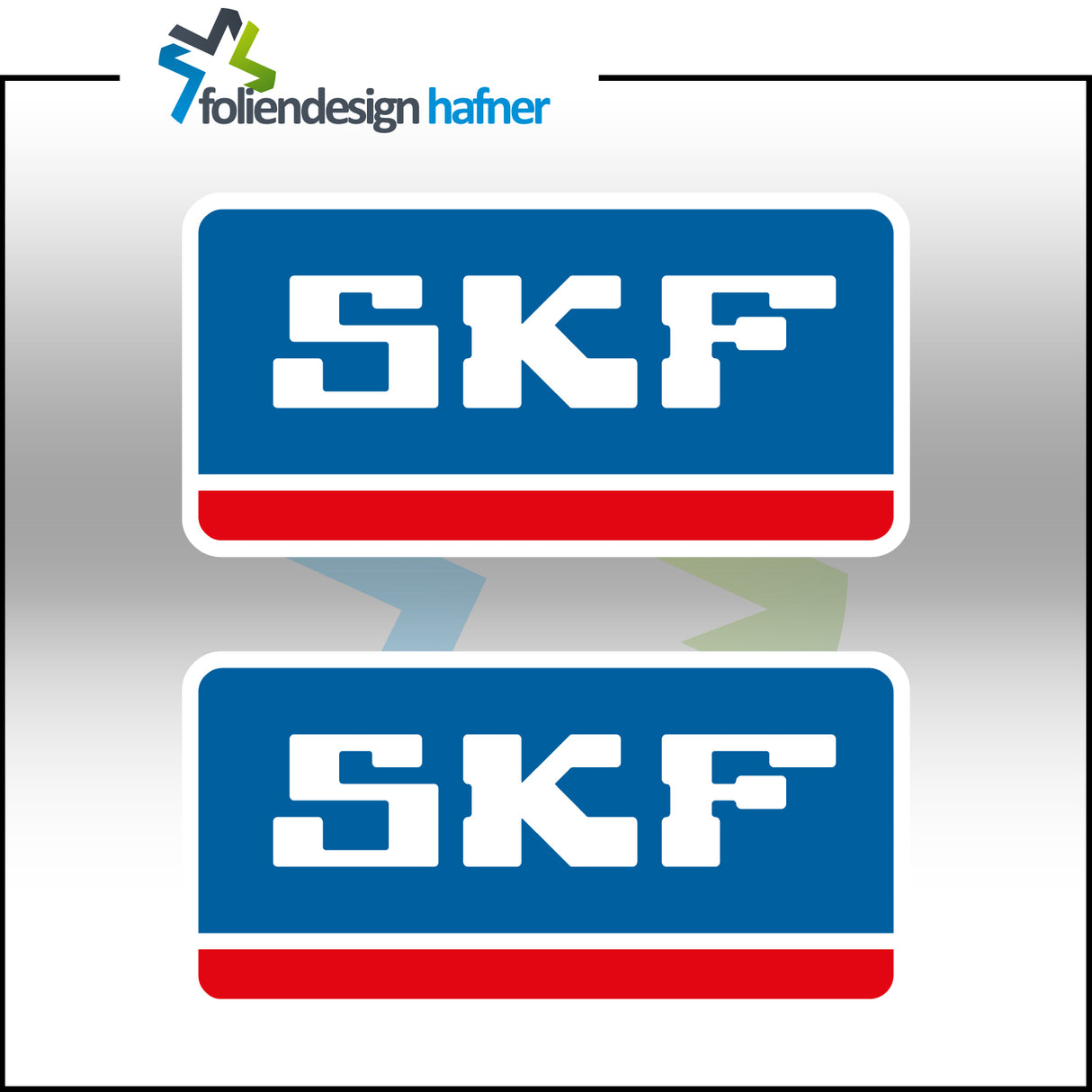 SKF Aufkleber Sponsorenaufkleber Sticker (2 Stück)